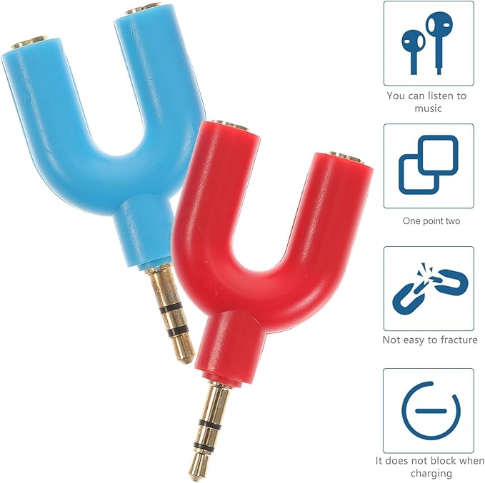 COHEALI 6pcs Audio Splitter Adapter to Headphone Splitter - Image 3