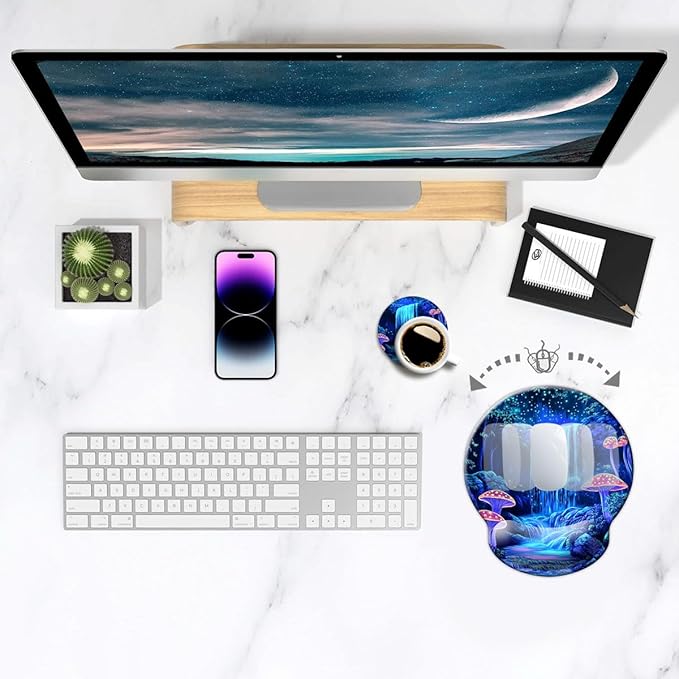Ergonomic Mouse Pad with Wrist Support, Mouse Pad with Wrist Rest, Relieve - Image 3