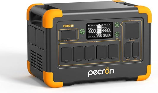 pecron Portable Power Station 1024Wh, 1800W LiFePO4 Battery Backup, 100W USB-C by pecron