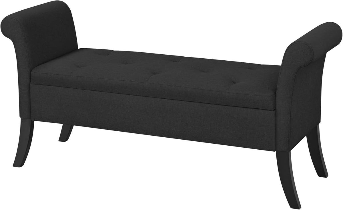 yaheetech 52in storage bench for bedroom end of, main product view