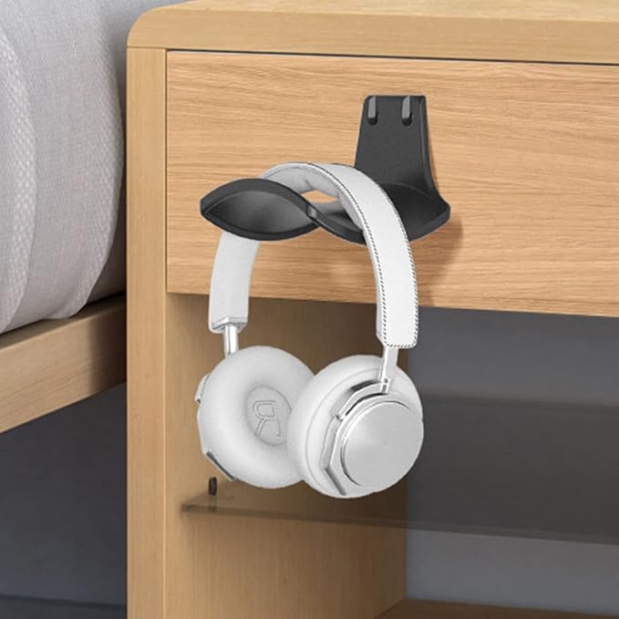 SIROLISA 2-Pack Never Fall Headphone Hooks Hanger Wall Mount, Headset Holder - Image 6