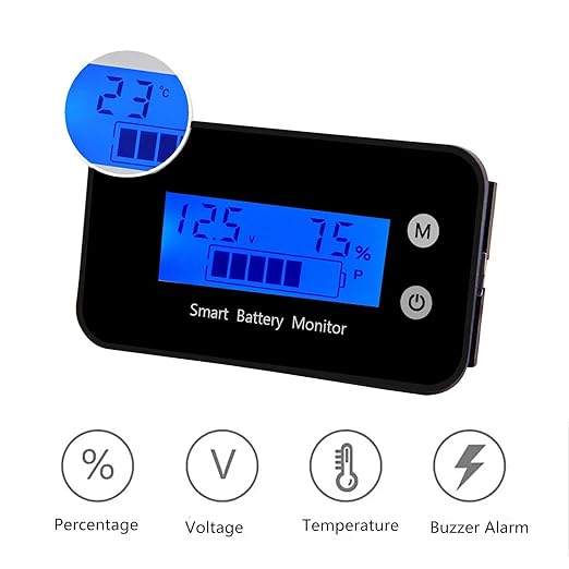 SUPNOVA Waterproof Battery Monitor12v 24v 36v 48v 60v 72v, Car Motorcycle Golf - Image 4