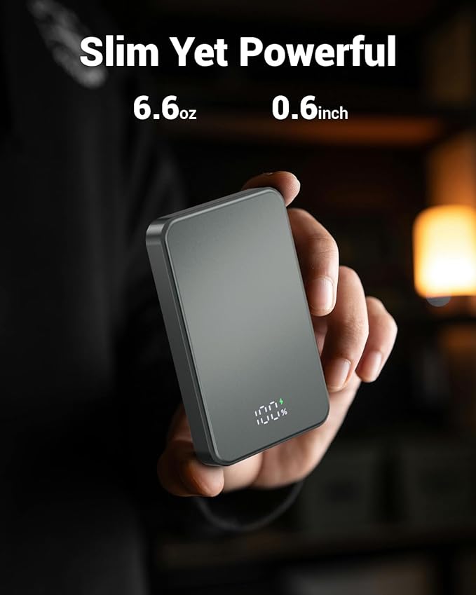 POAQCIF for Magsafe Portable Charger, Aluminum Alloy Small 10000mAh 20W PD - Image 5
