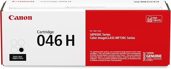 Canon Genuine 046 Black Toner Cartridge High Capacity Compatible by Canon