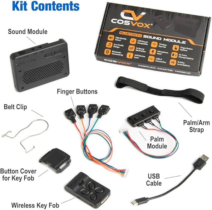 COSVOX Cosplay Sound Glove Wireless Bluetooth Sound Effects Module. Bring - Image 8