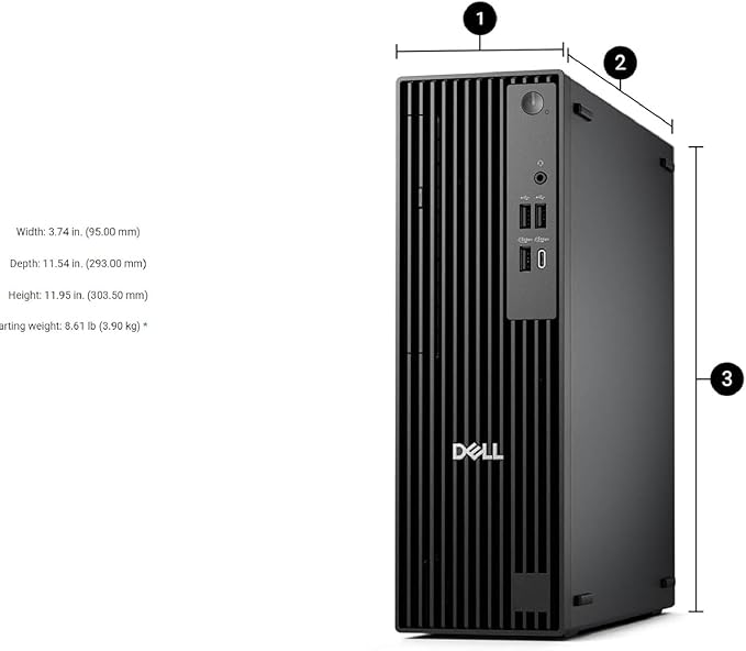 Dell Pro Slim QCS1250 Business Desktop, New OptiPlex Version, Ultra-Quiet Design - Image 5