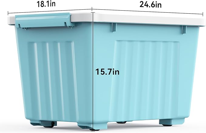 Nazhura 97 Quart Plastic Storage Bin, Large Storage Container, 97 Qt-4 Pack - Image 3