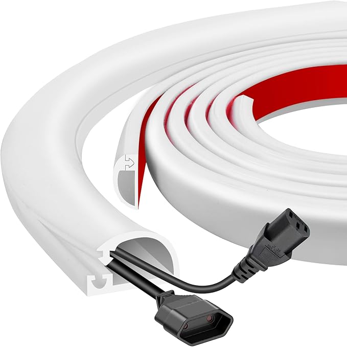 Silicone Wall Wire Hider, Side Open Wire Covers by JAHOMFAI