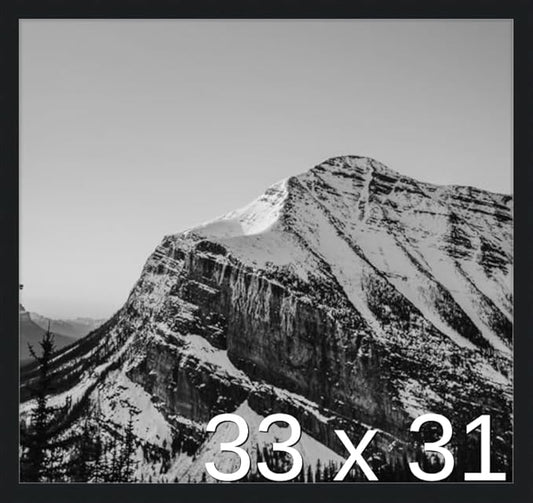 Frame It Easy 33 x 31 Black Wood Frame by FrameItEasy