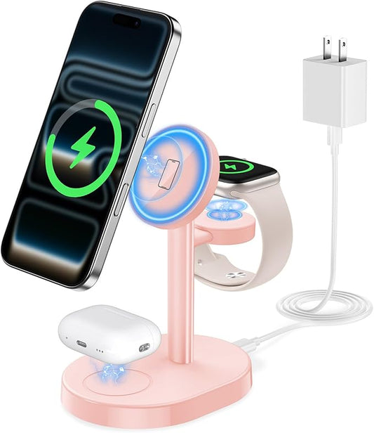 Hevanto 2025 3 in 1 Wireless Charging Station by Hevanto