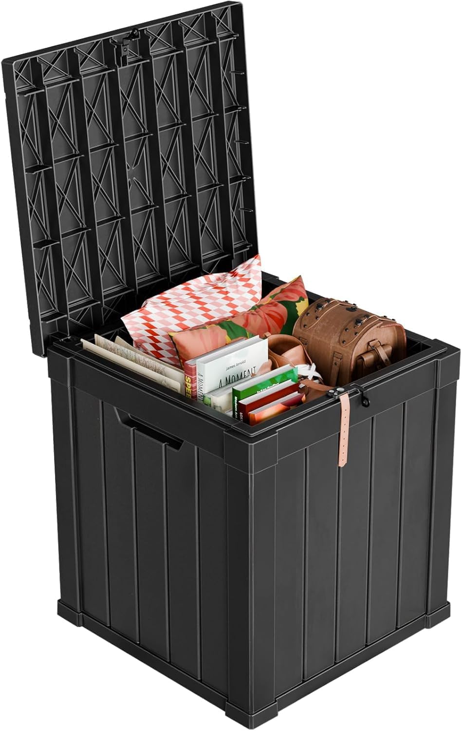 49 gallon outdoor resin deck storage box, waterproof, main product view