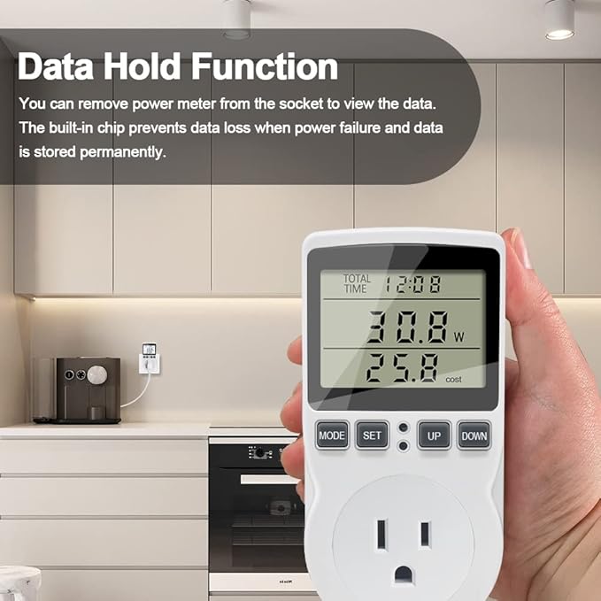KETOTEK Watt Meter Power Meter Plug Electricity Usage Monitor, Energy Monitor - Image 4