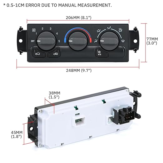 Front Climate Control Module Panel - Image 7