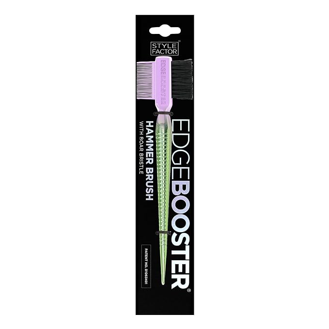 Style Factor EDGE BOOSTER® Hammer Brush Rat Tail– Double-Sided Edge Control - Image 2