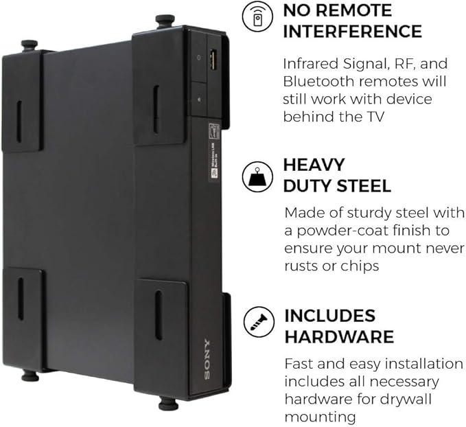 HumanCentric Adjustable Device Wall Mount, Cable Box and Modem Bracket - Image 4