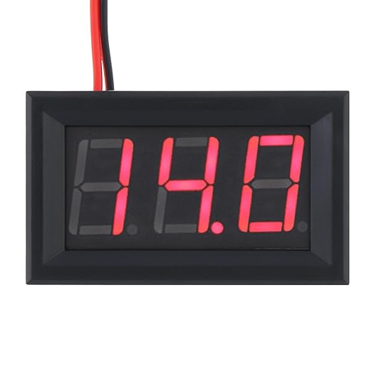 DiGiYes 5 Pack DC 5-120V Digital Mini Voltmeter 2 Wire 0.56 inch LED Display - Image 9