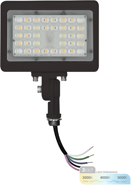 NUWATT 15W LED Flood Light, 3CCT 3000K/4000K/5000K Selectable, IP65 Waterproof by NUWATTLighting