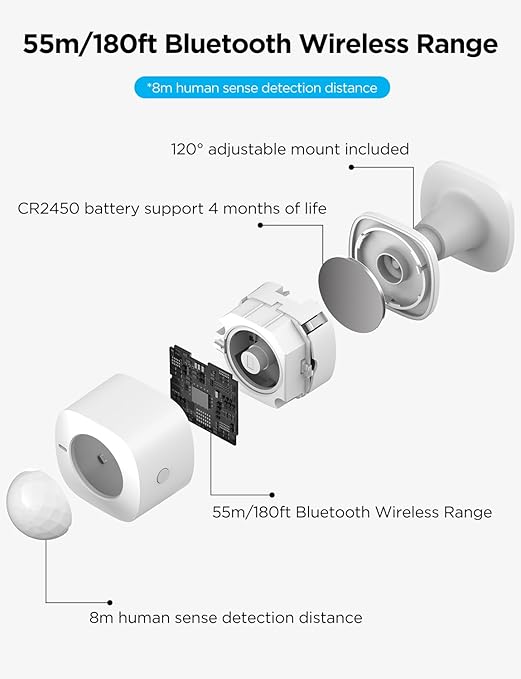 GoveeLife Motion Sensor, Group Control Unlimited Devices, Wireless Mini Contact - Image 2