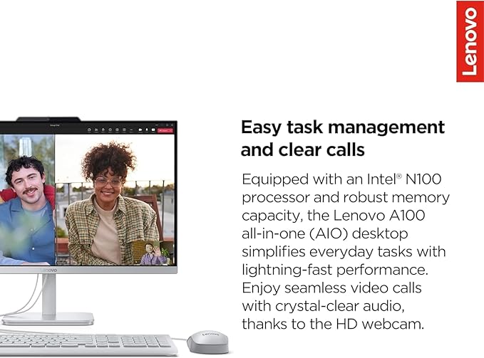 Lenovo IdeaCentre 24" FHD All-in-One Desktop Computer - Image 3
