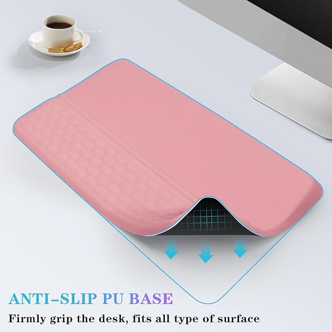 Computer Keyboard Stand with Wrist Rest, Ergonomic Tilted Keyboard Holder - Image 5