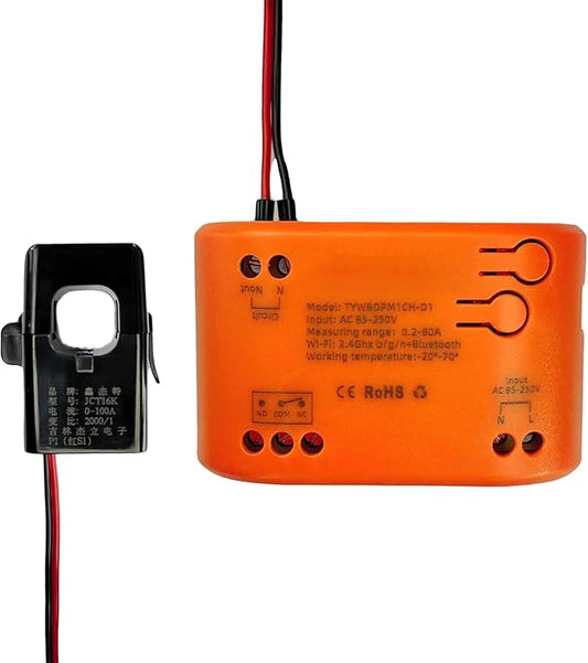 Tuya app WiFi Smart Energy Monitor, Single Phase Clamp Electricity Meter by Unknown