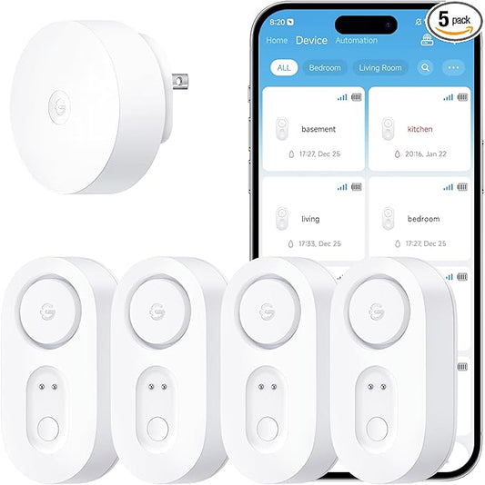 GoveeLife Upgraded Smart Water Leak Detector 1s by GoveeLife