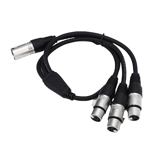 Estink XLR Splitter Cable 3 Pin Male to 3 Female Y Splitter - Image 5