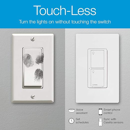 Lutron Caseta Deluxe Smart Light Switch Kit w/ Wall Plate and Smart Hub - Image 5