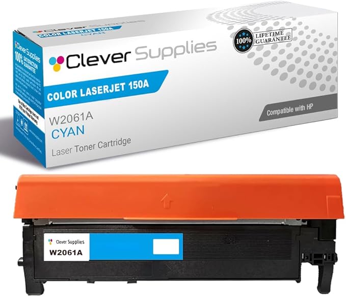 CS Replacement Compatible with HP 150A Toner Cartridge W2061A to use with 150NW by CleverSupplies