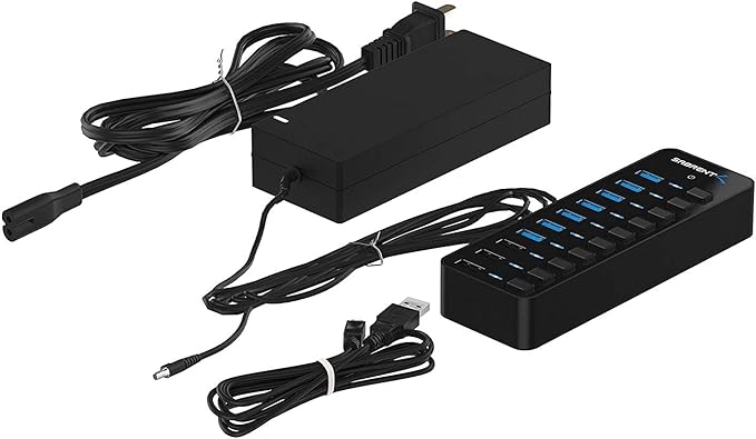 SABRENT 10-Port USB 3.0 Hub, Individual Power Switches and LEDs, 3 Smart - Image 8