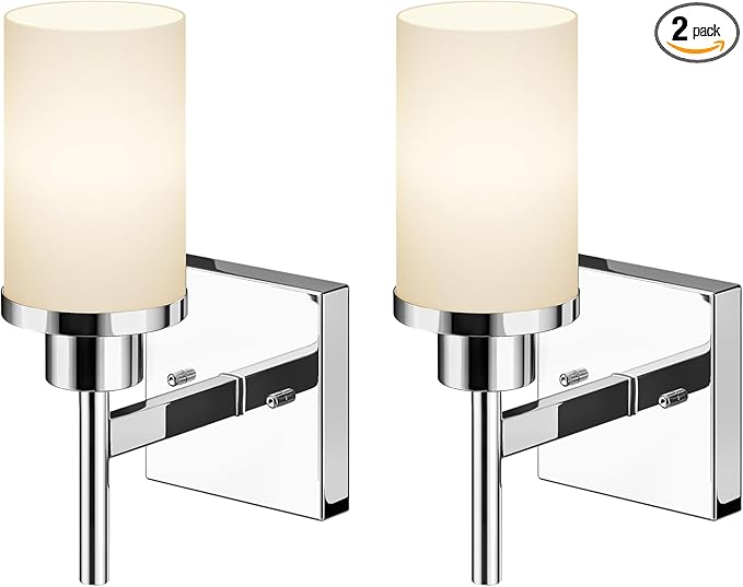 AONEON Vanity Lights Polished Chrome Bathroom Light Fixtures by AONEON