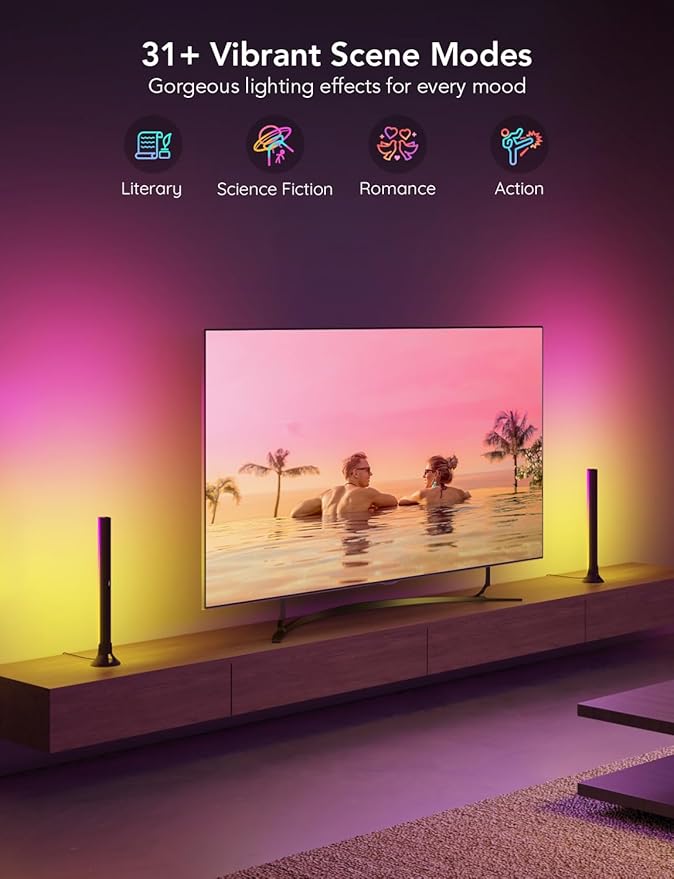 Govee RGBIC Light Bars, 15 Inches WiFi TV Backlight Suitable - Image 5