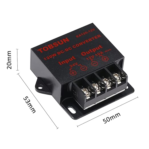 DC 24V to 12V 10A Step Down Converter, 120W 10A Power Buck Voltage Regulator - Image 6