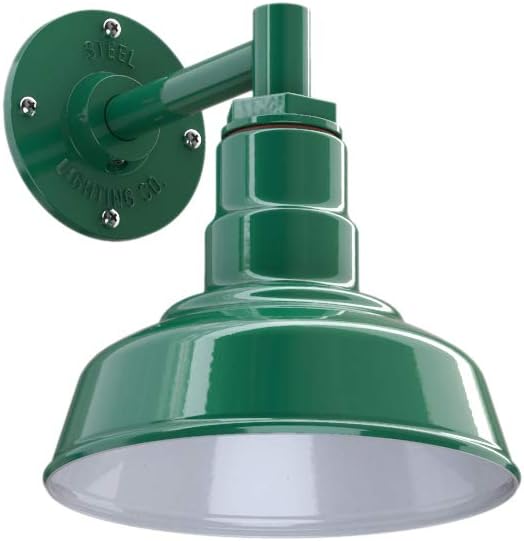 Steel Lighting Co. Hawthorne Barn Light | Outdoor Wall Mounted | 8 inch Dome | by SteelLightingCo