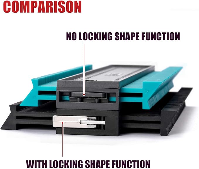 Saker Contour Gauge Profile Tool- Adjustable Lock-Precisely Copy Irregular - Image 9