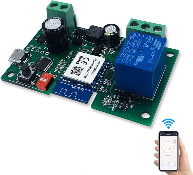 Newgoal WiFi Wireless Inching Relay Switch Momentary DIY Smart Home Remote by Newgoal