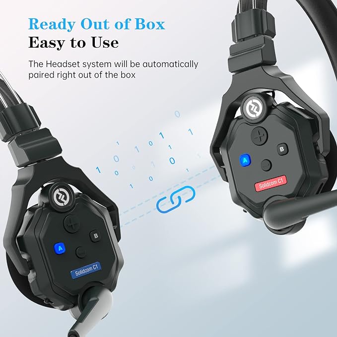Hollyland Solidcom C1 Wireless Headset Intercom System 4-Person Full Duplex - Image 4