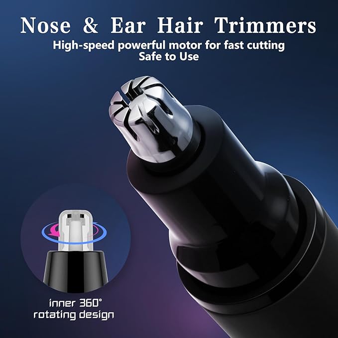 VNTGSHAVER Nose Hair Trimmer, Rechargeable Cordless Painless Ear Eyebrow - Image 4