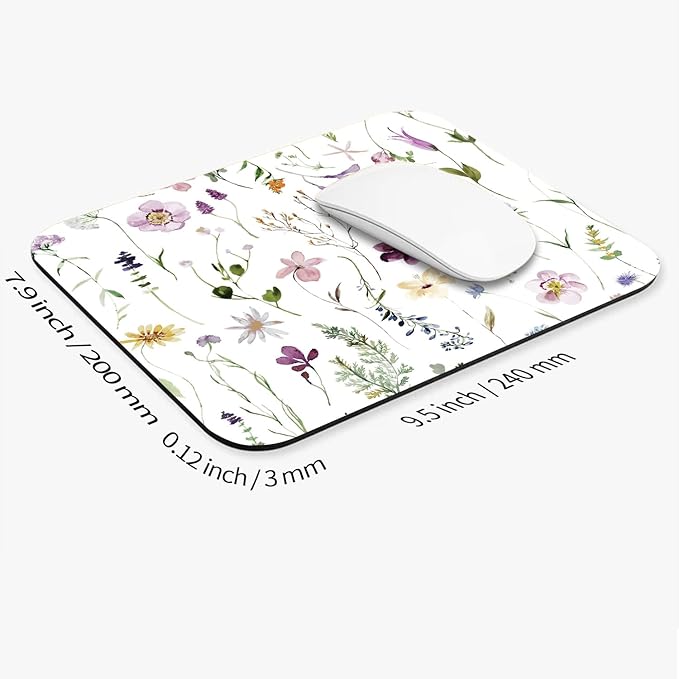 Armanza Square Mouse Pad Beautiful Flowers Plants, Personalized - Image 2