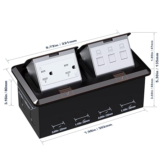 Dual Pop-Up Floor Box Electrical Kit… - Image 4