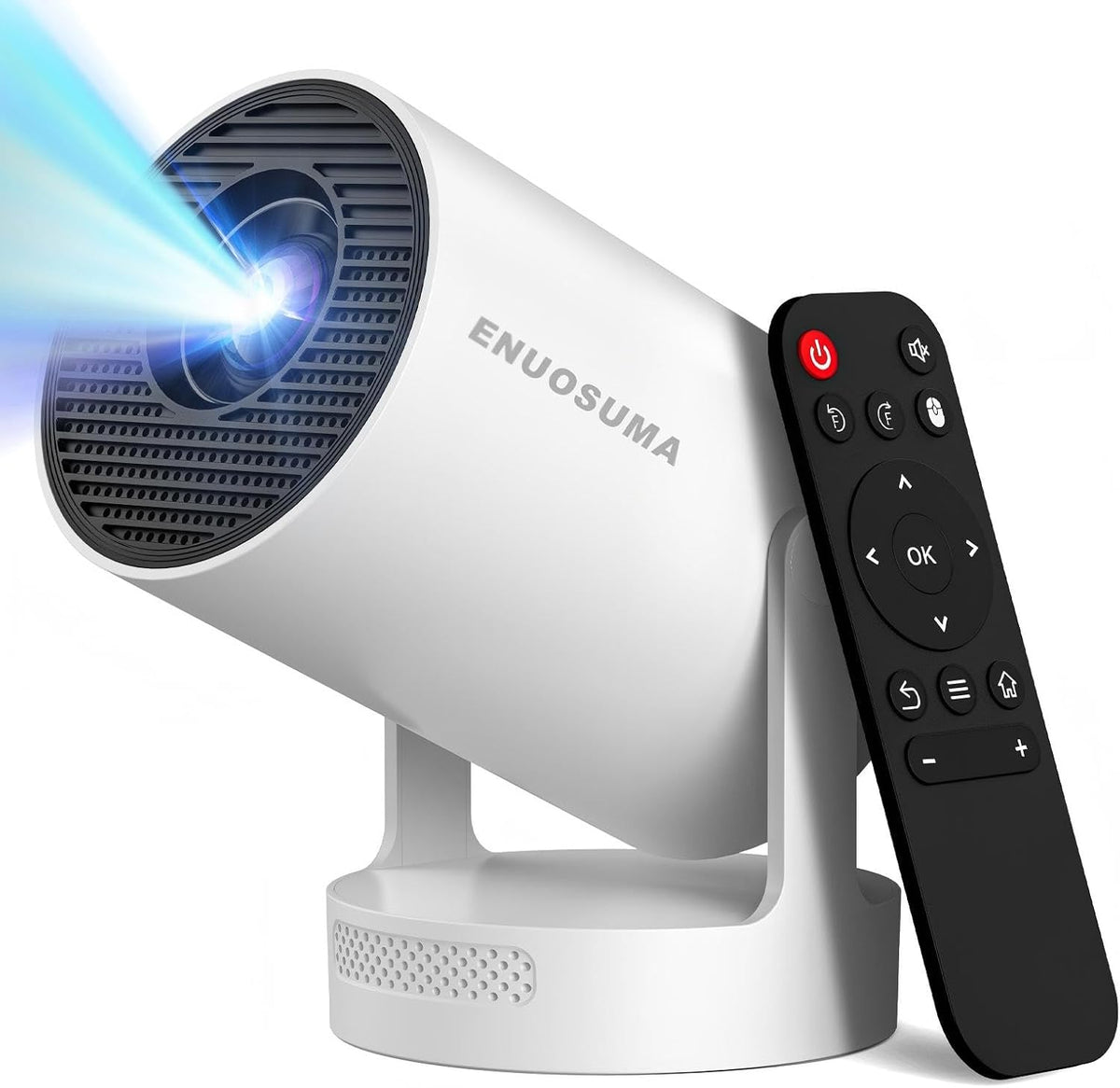 Mini Portable Projector with Wifi6 and Bluetooth, 4K Projector Support 5w Sound