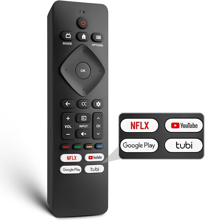 Replacement for Philips-Smart-TV-Remote-Control, Universal Smart Remote for by LOUTOC