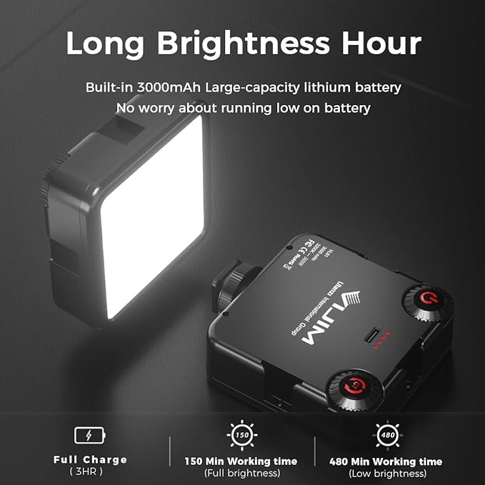 ULANZI VL-81 3000mAh Bi-Color LED Video Light w Softbox - Image 4