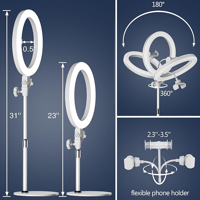Ring Light with Stand, Zoom Lighting - Image 6