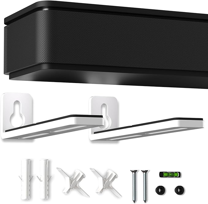 suptek Universal Soundbar Wall Mount Shelf – Wall Mount Bracket by suptek