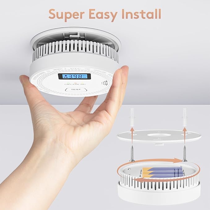 6 Packs, 2 in 1, Smoke Carbon Monoxide Detector, Carbon Monoxide - Image 6