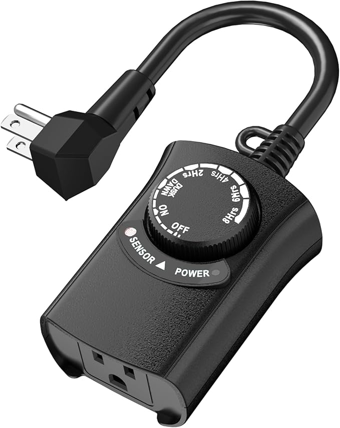 HBN Outdoor Light Timer Waterproof, Weatherproof Photocell Dusk to Dawn Light by HBN