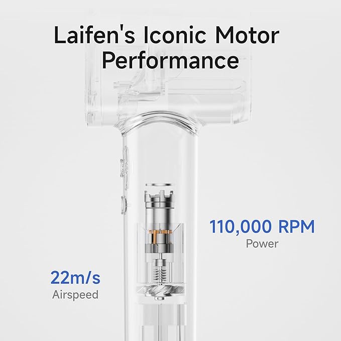 Laifen Premium High-Speed Hair Dryer Royal Blue Gift Box, Professional Ionic - Image 6