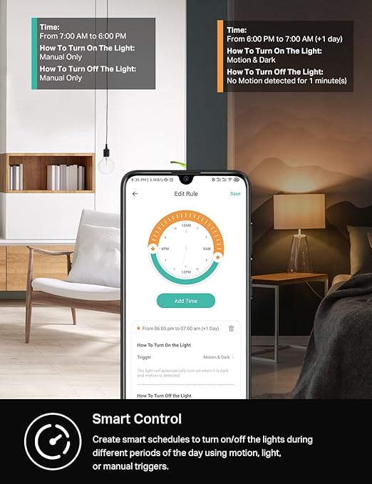 Kasa Smart WiFi Motion Sensor Switch, Single Pole, Needs Neutral Wire, 2.4GHz - Image 5