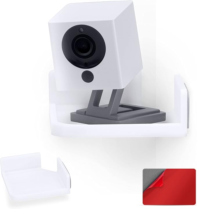Mini Corner Shelf Mount for Security Cameras, Baby Monitors, Plants & More by Brainwavz